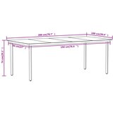  7-dijelni vrtni blagovaonski set crni | shoptok.hr