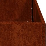  Sadilica boja hrđe 80x80x30 cm od pohabanog čelika | shoptok.hr