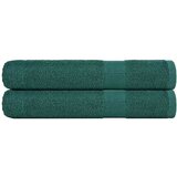 Furnova Brisače za savno 2 kos zelena 80x200 cm 360 g/m² 100% bombaž, (21916492) Cene