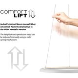 SCHÖNER WOHNEN 15570-16-LED prigušiva luster na sajli QUILLO LED/36W/230V preč.60cm beli | Eponuda.com