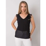 Fashion Hunters Black top with lace inserts | Shoptok.si