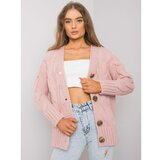 Fashion Hunters RUE PARIS Dirty pink cardigan sweater Cene