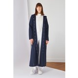 Trendyol Navy Blue Tile Hooded Snap Closure Woven Cap & Abaya | Shoptok.si