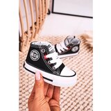 Kesi Children's High Sneakers With A Zipper BIG STAR HH374188 Black crna | bela | narandžasta | ružičasta Cene