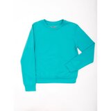 Fashion Hunters Basic green sweatshirt for teenagers | Shoptok.si