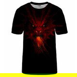 Bittersweet Paris Unisex's Fire Dragon T-Shirt Tsh Bsp780 Cene