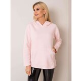 Fashion Hunters Light pink kangaroo hoodie | Shoptok.si