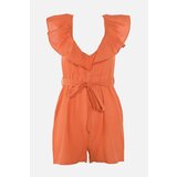 Trendyol Cinnamon Ruffle Detailed Jumpsuit | shoptok.hr