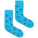 Kabak Unisex's Socks Patterned Blue Eyes