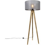 QAZQA Podeželski trinožni starinski les s temno sivim odtenkom 50 cm - Tripod Classic | Shoptok.si