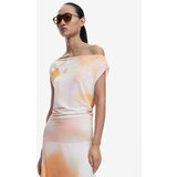 Desigual Ljetna haljina ecru/prljavo bijela / roza / narančasto crvena | shoptok.hr