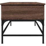  Stolić za kavu smeđa boja hrasta 100x50x45 cm od drva i metala | shoptok.hr