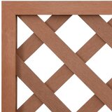  Sadilice s rešetkom 2 kom smeđe 65 x 33 x 135 cm WPC | shoptok.hr