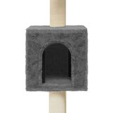 vidaXL Mačje drevo s praskalniki iz sisala temno sivo 104 cm | Shoptok.si
