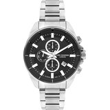 Lee Cooper Muški ručni sat, Kvarcni mehanizam, 45mm, Crno kućište, Srebrne boje, LC07830.350 | Eponuda.com