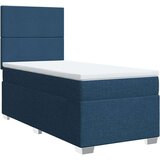 vidaXL Krevet s oprugama i madracem plavi 80x200 cm od tkanine | shoptok.hr