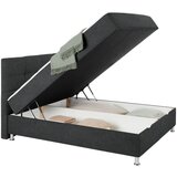 Mömax Postelja Boxspring Oviedo, Antracit, 180x200 | Shoptok.si