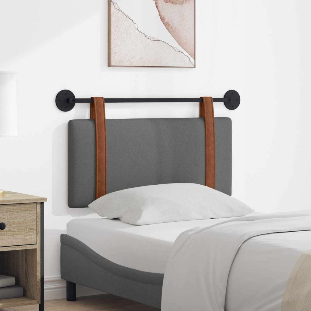  Držeće uzglavlje Zidne Tamno siva 100 x 55 x 5 cm Antikni PU - Tamno siva 90 cm bez LED | shoptok.hr