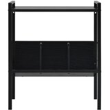 Police za knjige s 2 razine crne 52x28x59 cm konstruirano drvo | Eponuda.ba