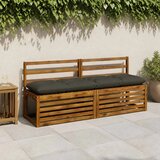  Jastučići za klupe VIANEN 2 kom. 100% poliester Antracit - Antracit 160 x 40 x 12 cm | shoptok.hr