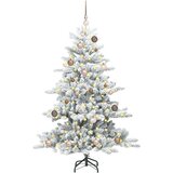  Umjetno božićno drvce s nogom Bijelo 150 cm PVC i čelik | Eponuda.com