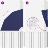 vidaXL Zaslon za privatnost na balkonu Modra 140 x 140 cm tkanina | shoptok.hr