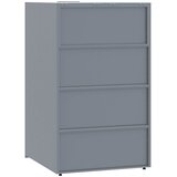  Spremište za 5 kanta za otpad sivo 345x79x117 cm čelično | shoptok.hr