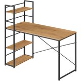 Max Računalniška miza 4.0 - hrast / črne noge, (22113682) | Shoptok.si
