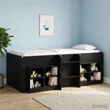  Kreveta za visoko spavanje djece 2 pcs Crni hrast 90 x 190 cm Cene