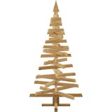vidaXL Božična drevesa z stojalom Rjava 150 cm Trdna borovina | Shoptok.si