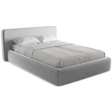 Makamii Siva oblazinjena zakonska postelja s prostorom za shranjevanje z letvenim dnom 140x200 cm Kiana – | Shoptok.si