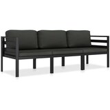 3-dijelna vrtna garnitura s jastucima aluminijska antracit | shoptok.hr