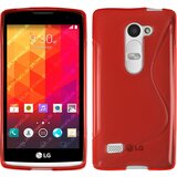  Gumijasti / gel etui S-Line za LG Leon - rdeči Cene