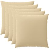  Presvlaka za jastuk 6 pcs HEERLEN Bež 80 x 80 cm Poliester | shoptok.hr