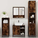  4-dijelni set kupaonskog namještaja boja hrasta drveni | shoptok.hr