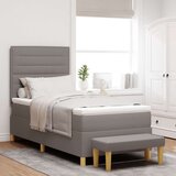  Boks vzmetnica z vzmetnico in klopjo Taupe 80x200 cm Tkanina, (22083267) | Shoptok.si