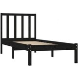  Za krevet od masivne borovine crni 100 x 200 cm | shoptok.hr