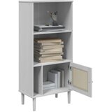  Regal za knjige SENJA izgled ratana bijeli 60x35x130cm borovina | shoptok.hr
