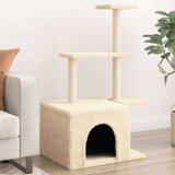  Penjalica za mačke sa stupovima za grebanje krem 110 cm | shoptok.hr