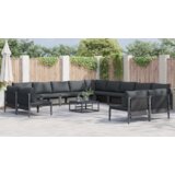 vidaXL Sjedeća garnitura za vrt 14 pcs Antracit Čelik | shoptok.hr