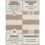 Hanse Home Bela/siva obojestranska/ročno tkana volnena preproga 200x300 cm Vika – | Shoptok.si