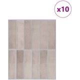 Pravougaona keramika 10 pcs Bež kava 29 x 23 x 0,08 cm | shoptok.hr