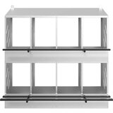 vidaXL Kutija za gniježđenje za piliće s 8 odjeljka metala | shoptok.hr