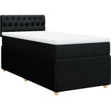 Maison Chic Box spring postelja - Vzmetna postelja z vzmetnico črna 80x200 cm blago SL17551, (21882750) Cene