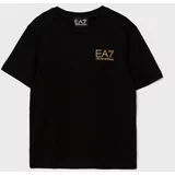 Ea7 Emporio Armani Otroška bombažna kratka majica črna barva, 8NBT51 BJ02Z