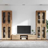 Set TV komoda FLORIN 3 kom. Umjetnički hrast Konstruirano drvo | shoptok.hr