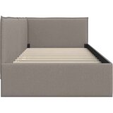 vidaXL Kotna postelja z vzglavjem Taupe 90 x 200 cm blago | Shoptok.si