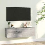 vidaXL stenska TV omarica siva sonoma 100x30x30 cm konstruiran les Cene