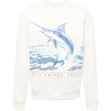 Hollister Sweater majica plava / morsko plava / bijela
