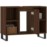 Ormarić za umivaonik smeđa boja hrasta 80x33x60 cm drveni | shoptok.hr